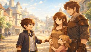 アニメ『最強の王様、二度目の人生は何をする？』キシラスで家族と再会するアーサー
